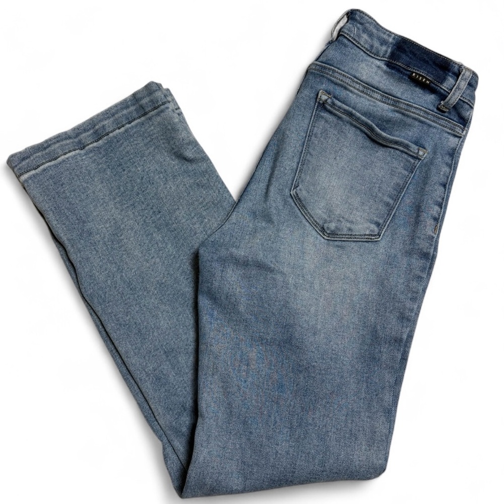 Risen Crop Flare Jeans